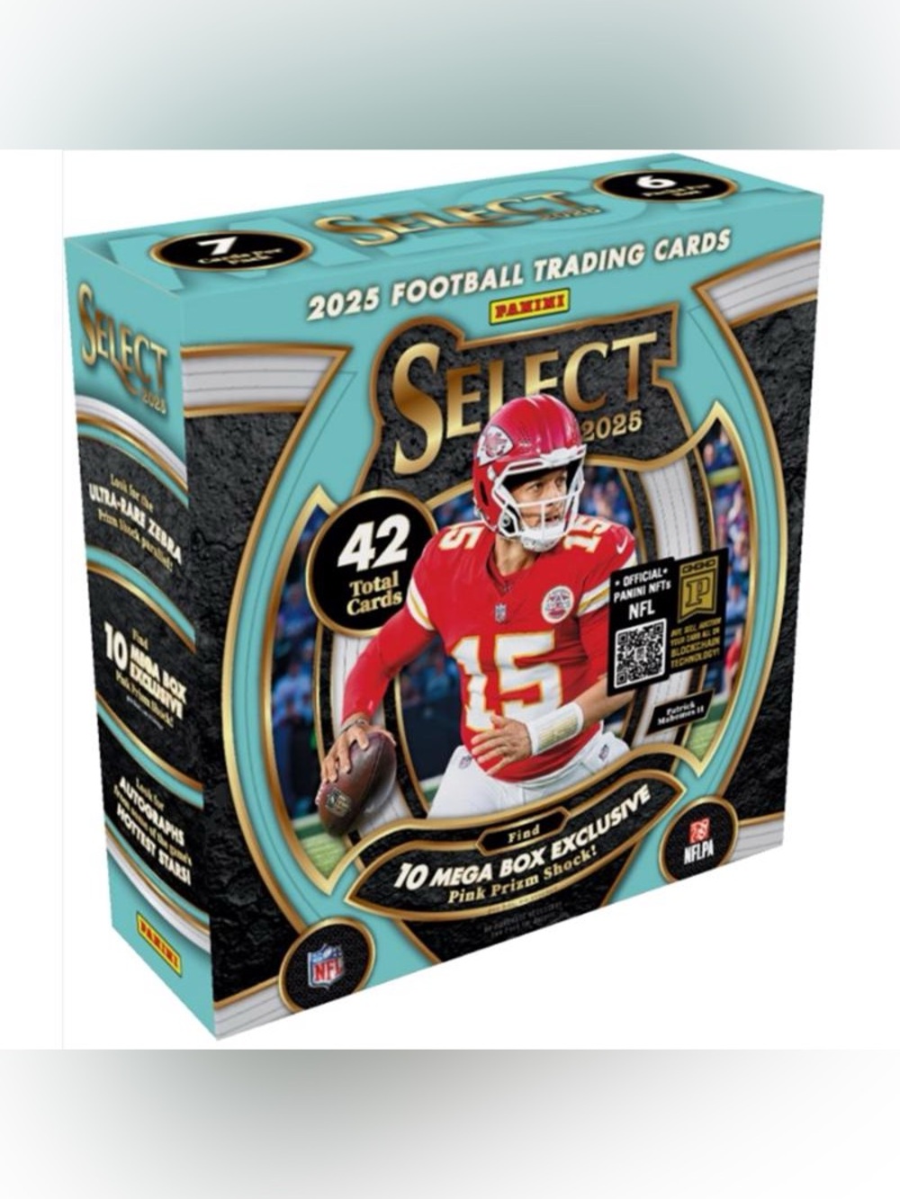 2025 Panini Select NFL Football Mega Box 42 Cards - Factory Sealed